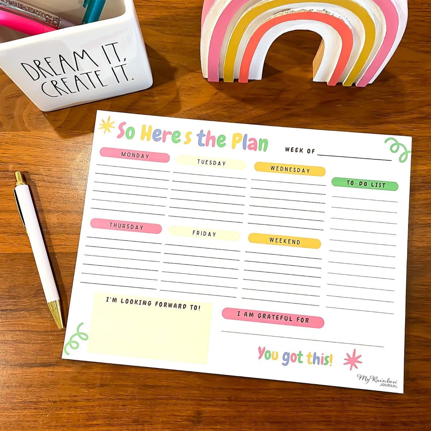 So Here's the Plan Planner Pad