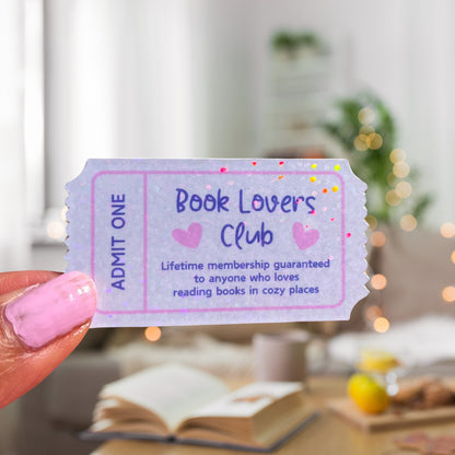 Book Lovers Club Sticker