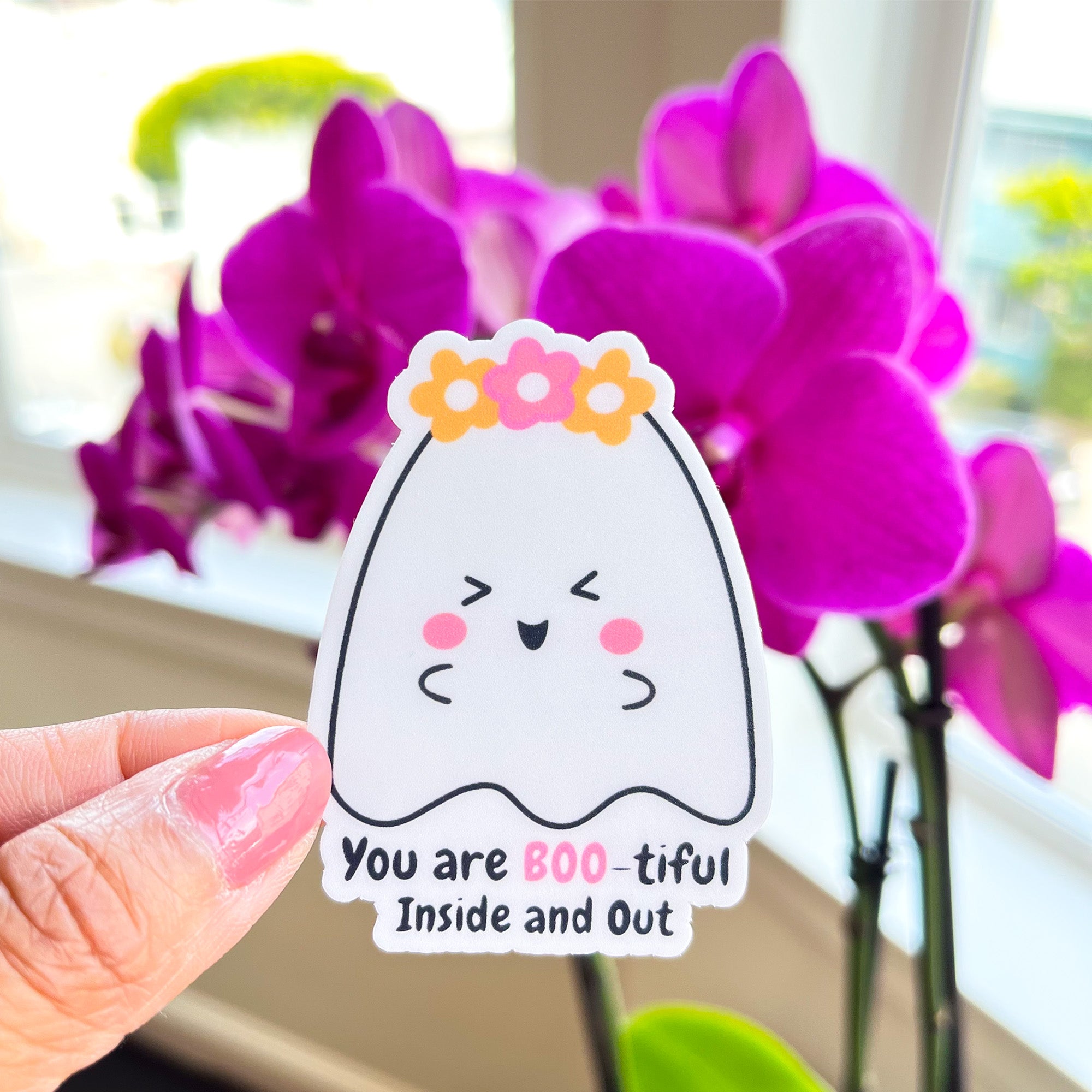 You are BOO-tiful inside and out ghost sticker