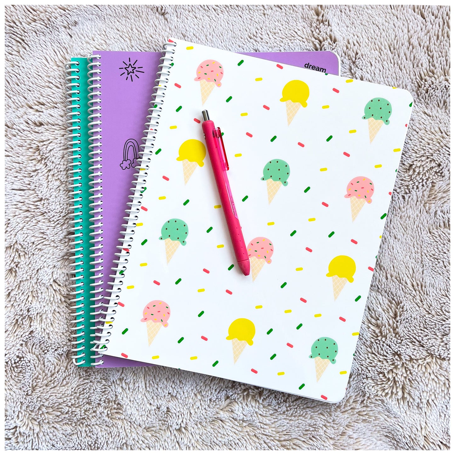 Ice Cream with Sprinkles Notebook