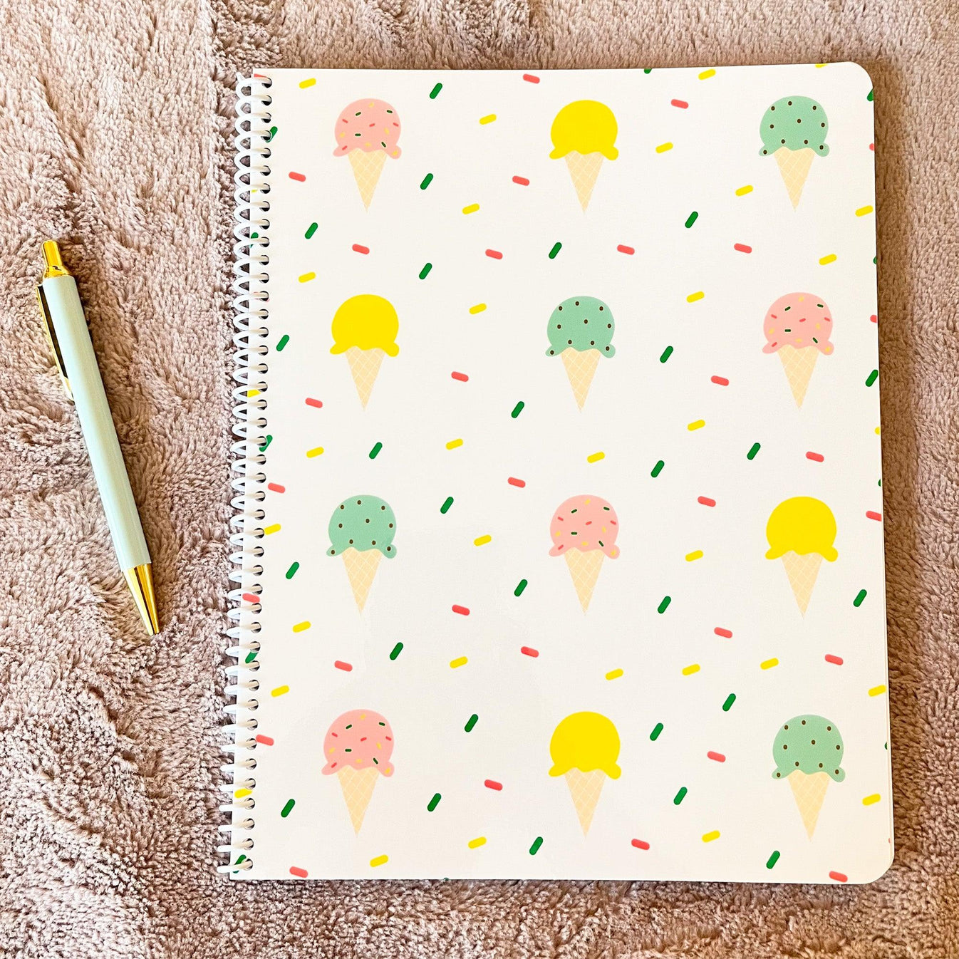 My Rainbow Journal | Ice Cream with Sprinkles Notebook
