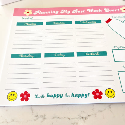 Best Week Ever Planner Pad