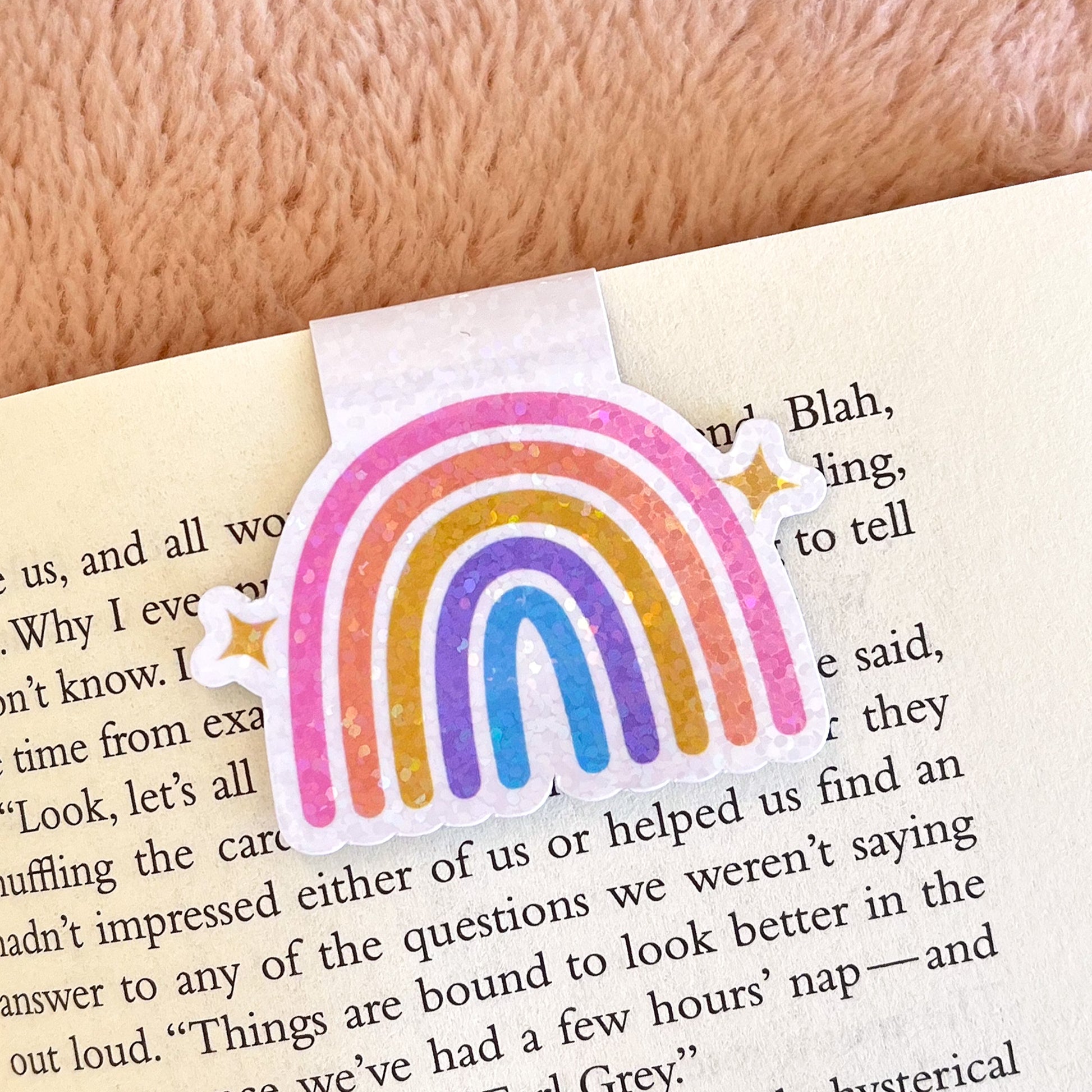 Holographic rainbow magnetic bookmark