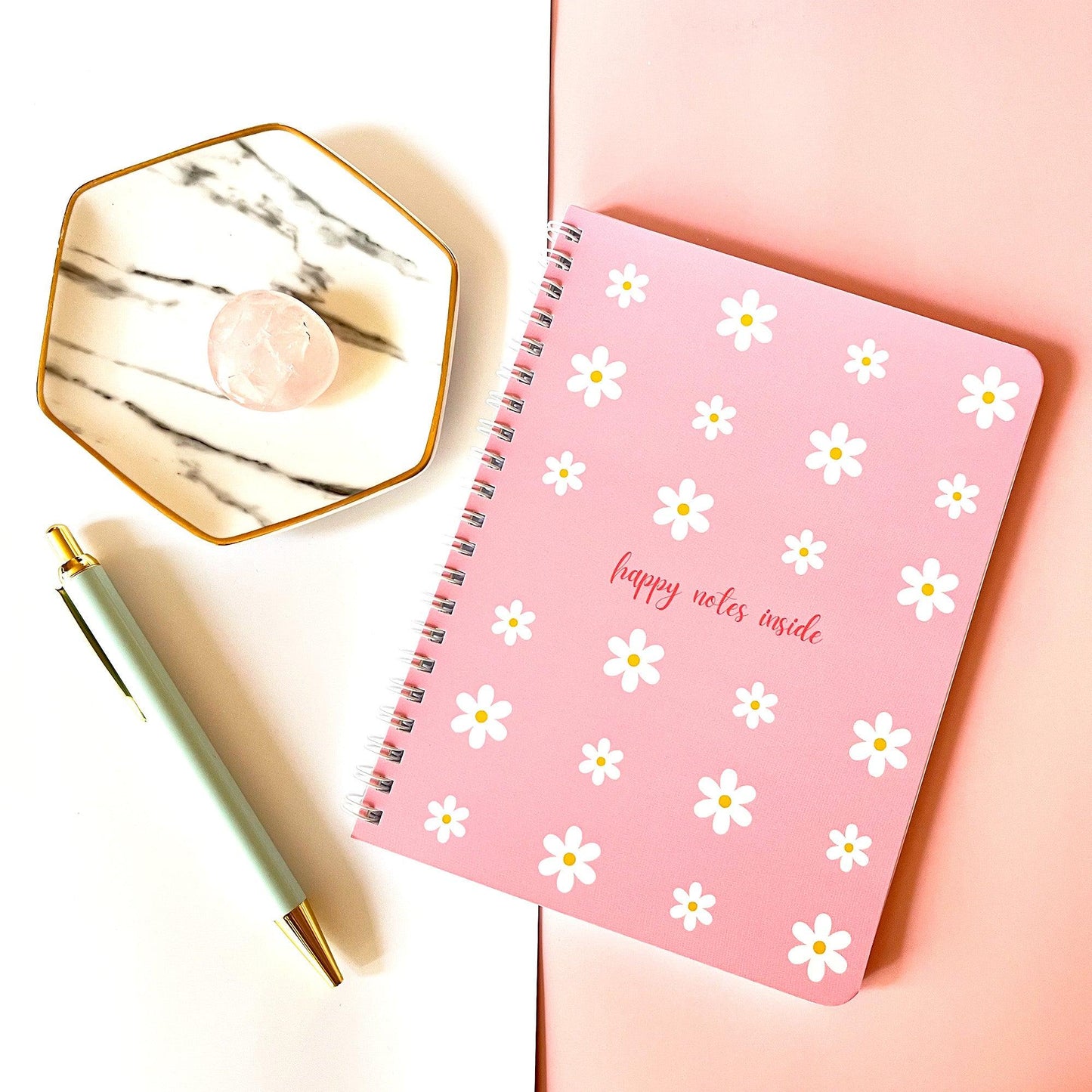Small pink daisies notebook