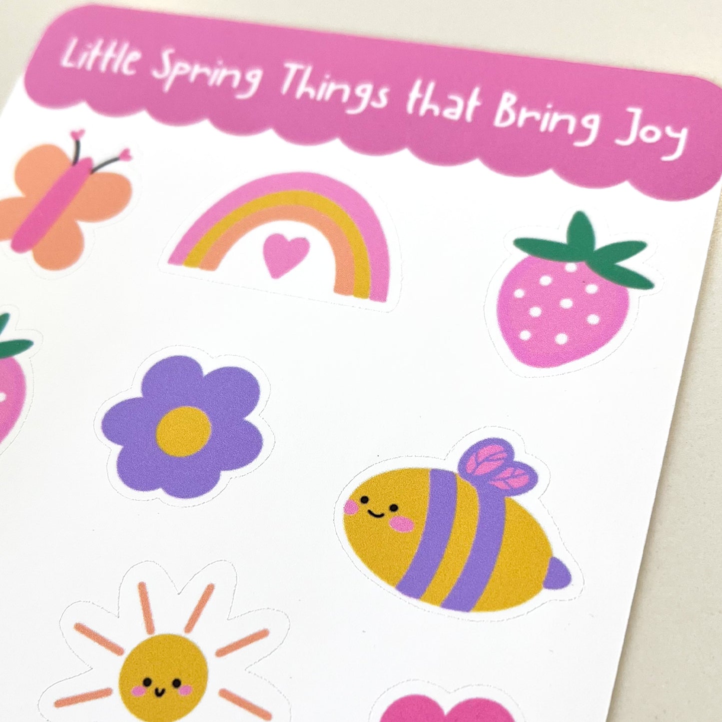 Little Spring Things that Bring Joy Sticker Sheet