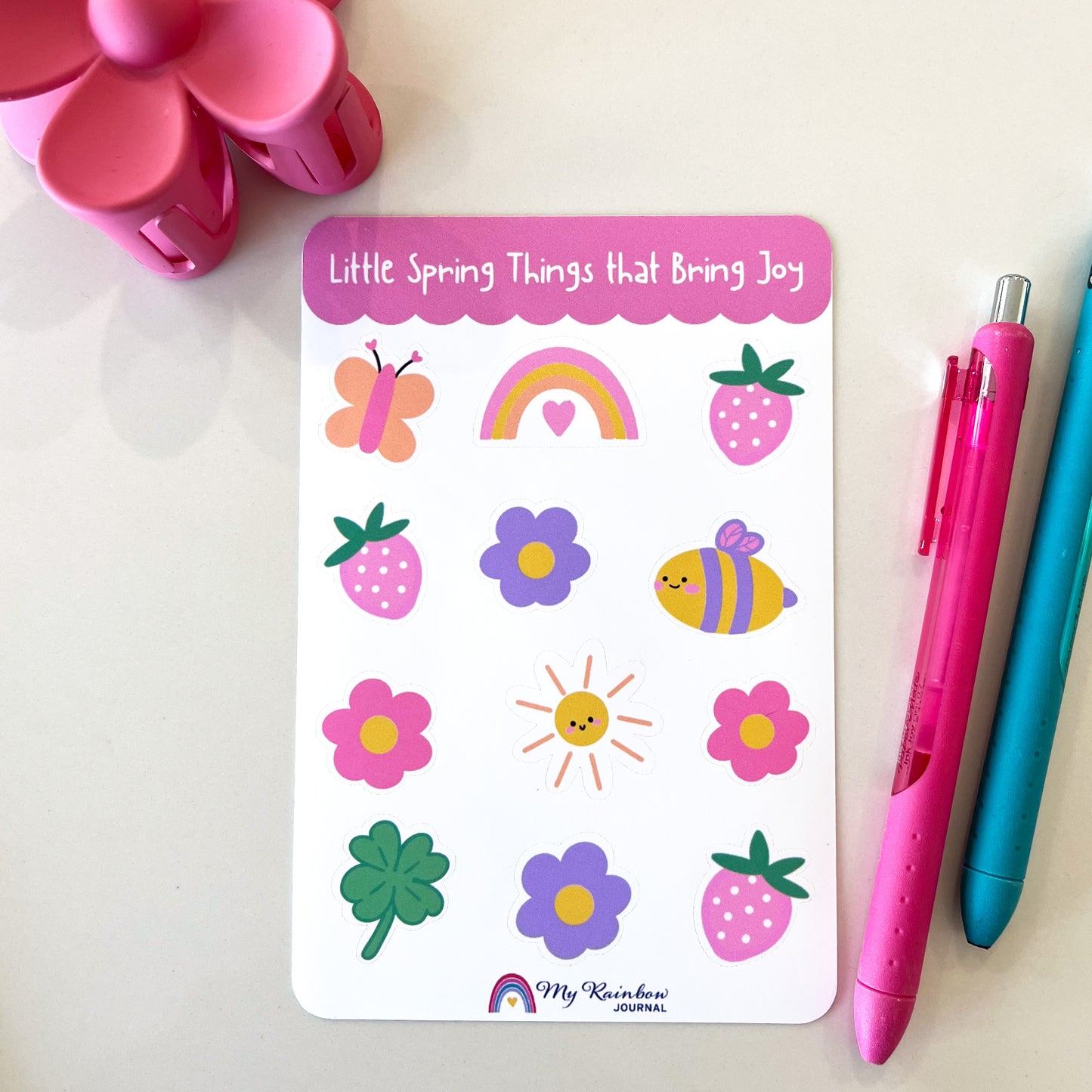 Little Spring Things that Bring Joy Sticker Sheet