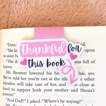 Thankful for this Book Bookmark