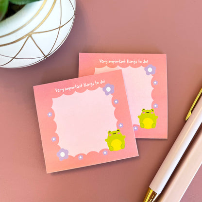 Cute Frog Sticky Notes