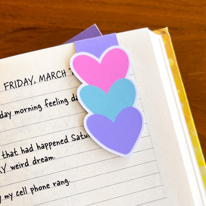 Stacked Hearts Bookmark