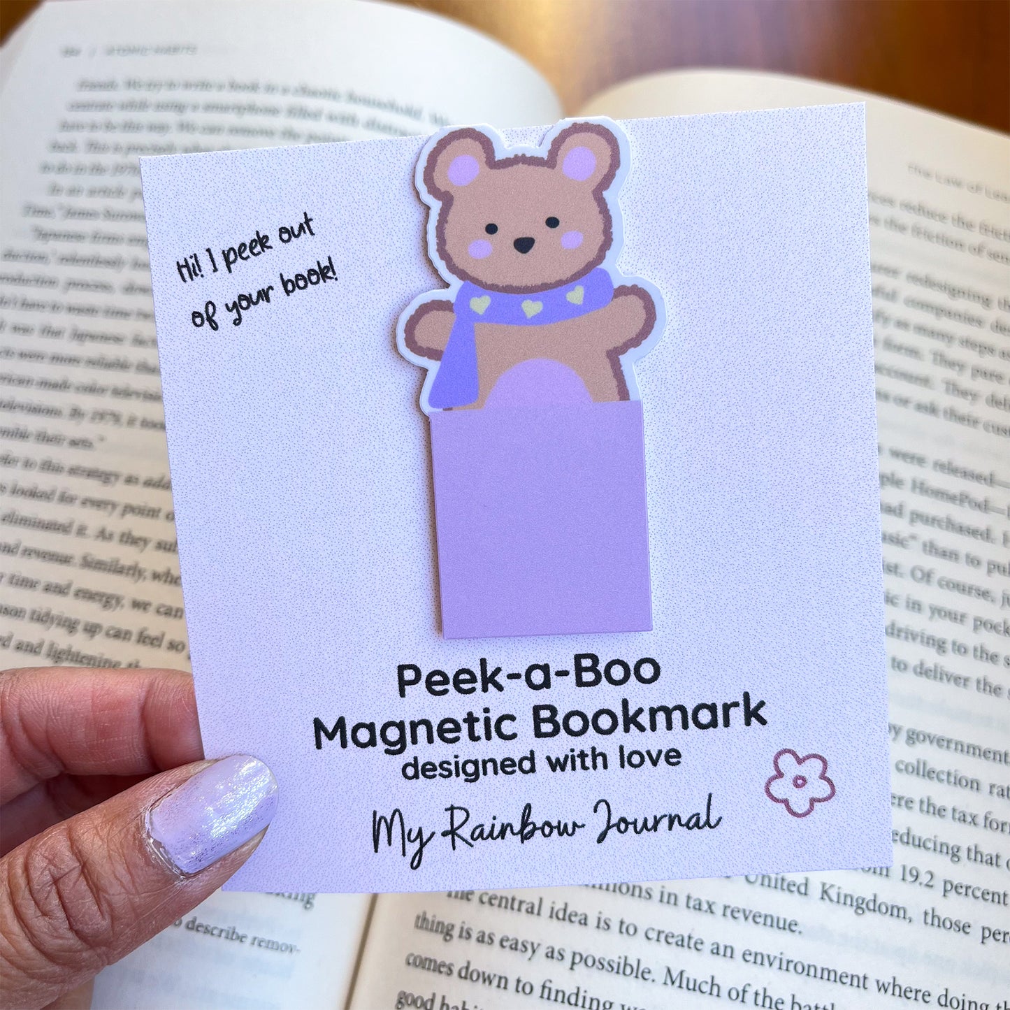 Cozy Winter Bear Bookmark