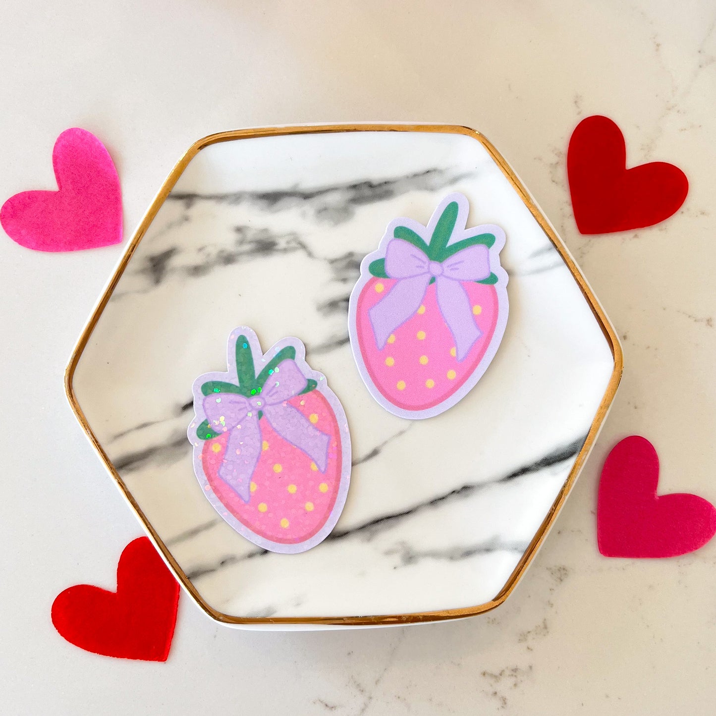 Coquette Strawberry Sticker