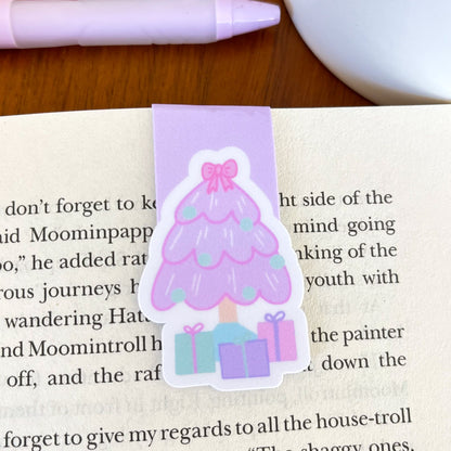 Pink Christmas Tree Bookmark