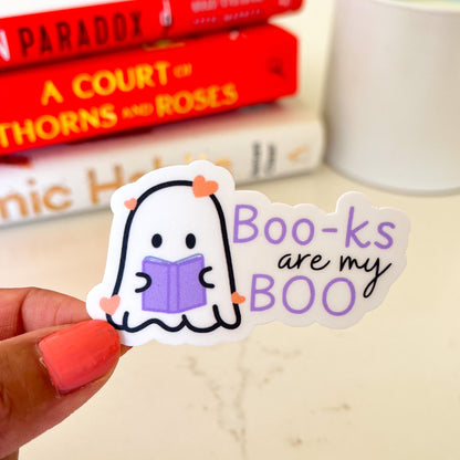 Bookish Ghostie Sticker