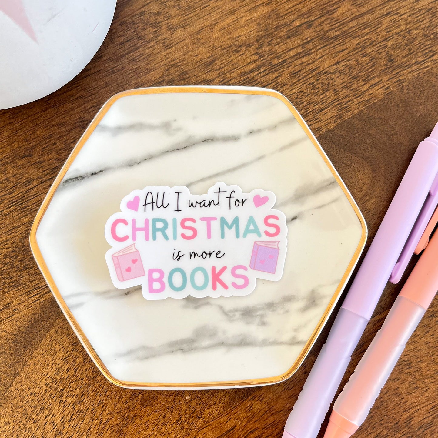 Bookish Christmas Sticker