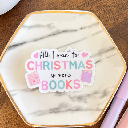 Bookish Christmas Sticker