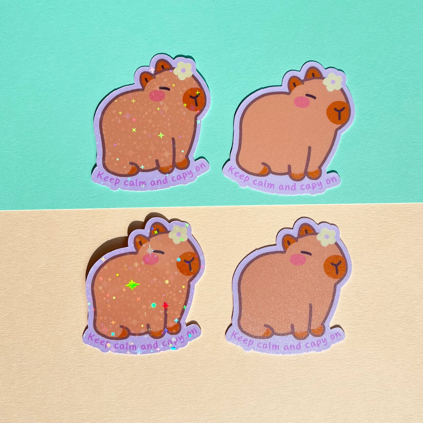 Keep Calm Capybara Sticker