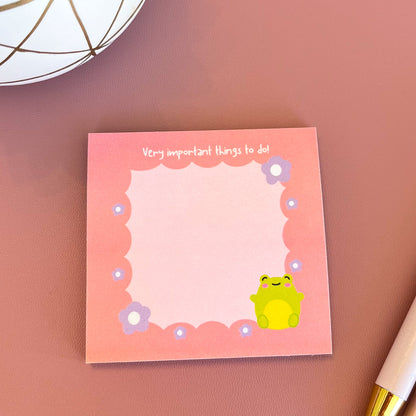 Cute Frog Sticky Notes