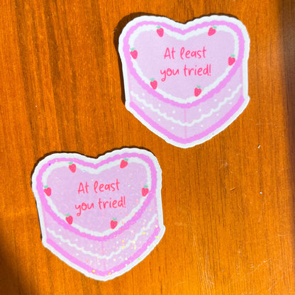 Pink Cake Sticker