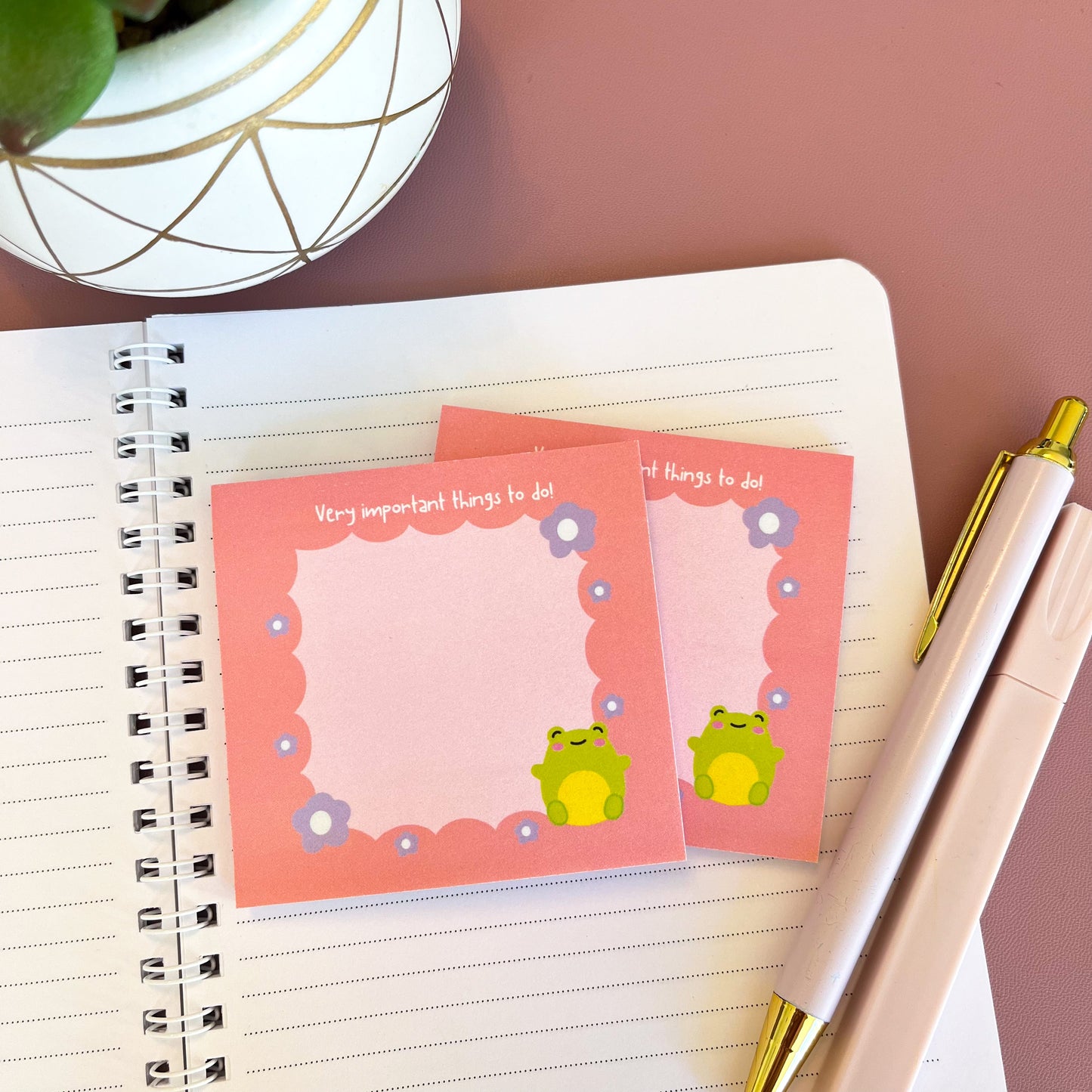 Cute Frog Sticky Notes