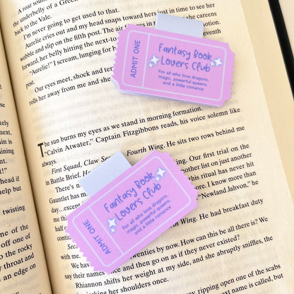 Fantasy Book Lovers Club Bookmark