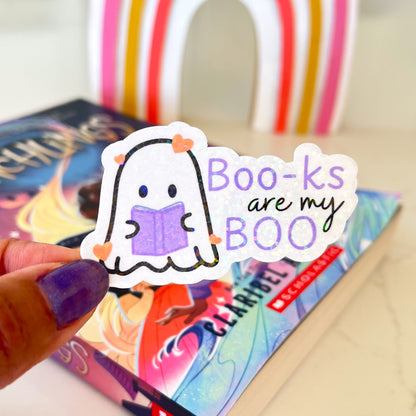 Bookish Ghostie Sticker