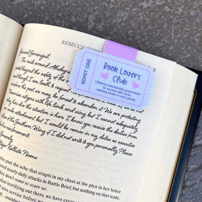 Book Lovers Club Bookmark