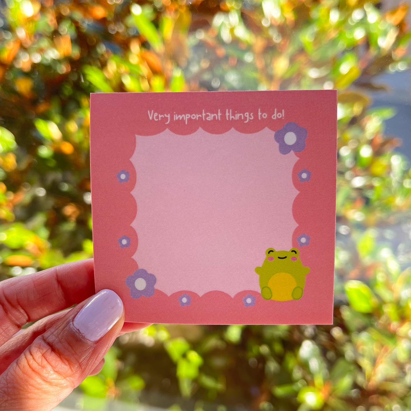 Cute Frog Sticky Notes