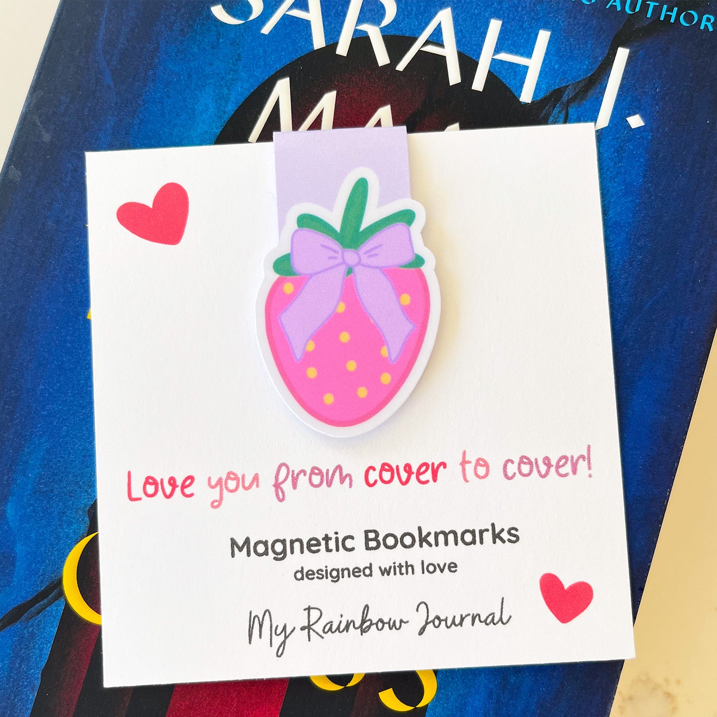 Coquette Strawberry Bookmark