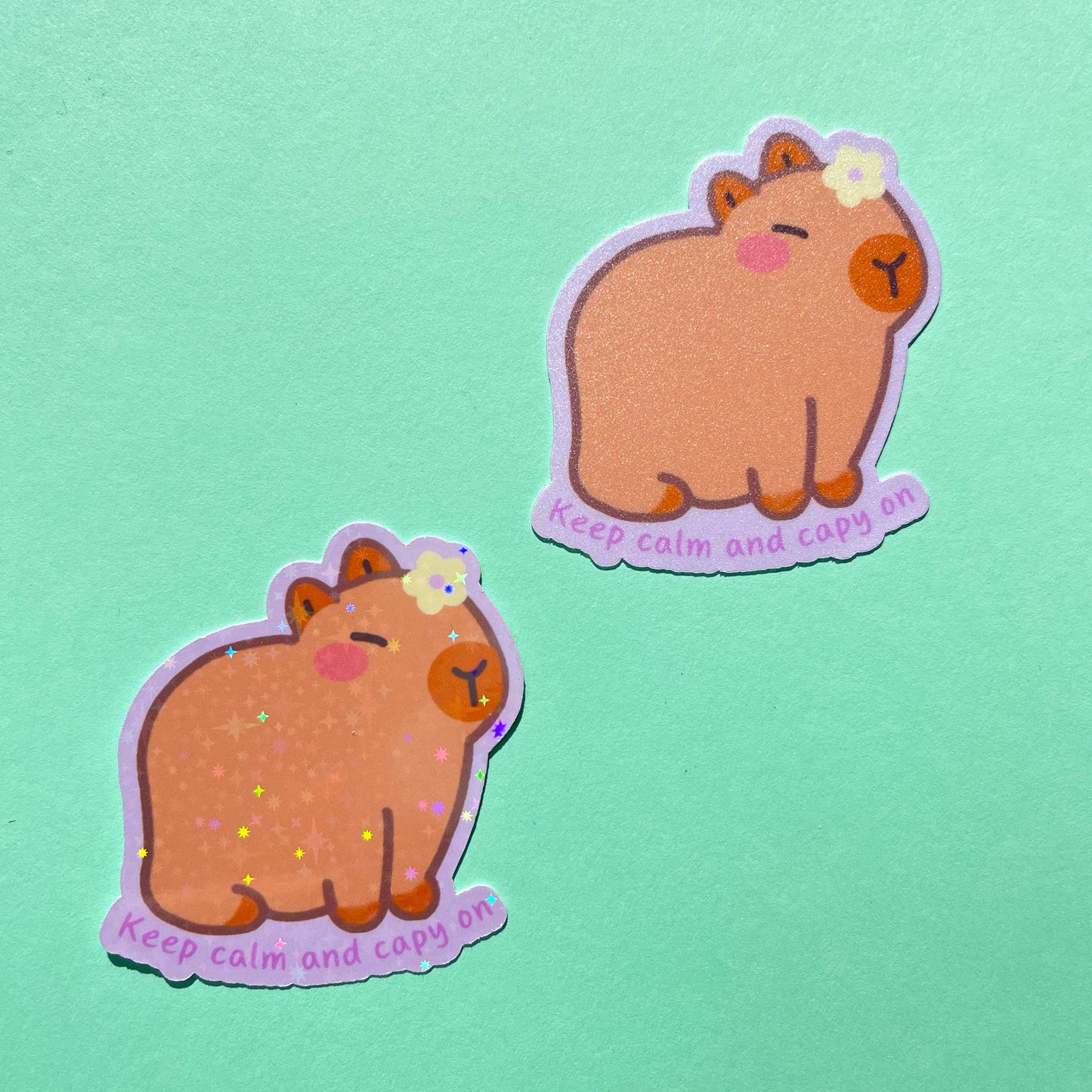 Keep Calm Capybara Sticker