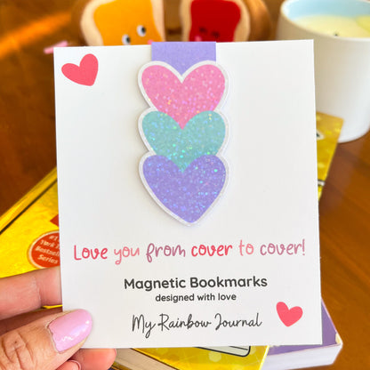 Stacked Hearts Bookmark