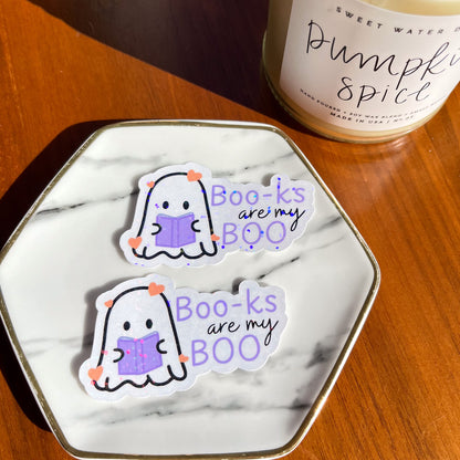 Bookish Ghostie Sticker