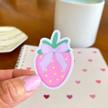 Coquette Strawberry Sticker