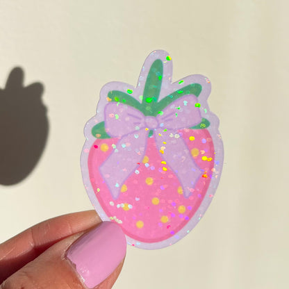 Coquette Strawberry Sticker