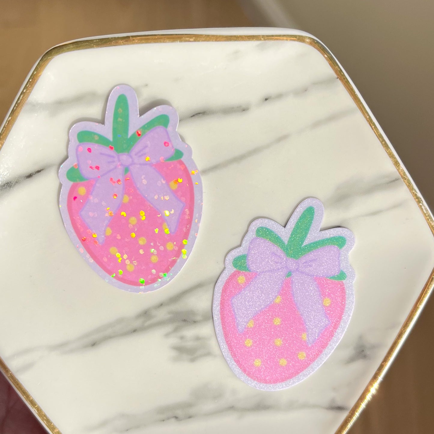 Coquette Strawberry Sticker