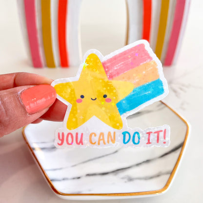 You Can Do It Star Sticker