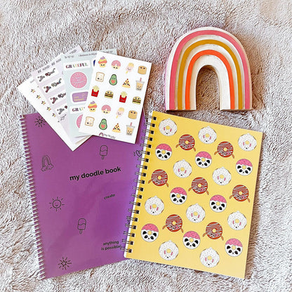 Sweet tooth gift bundle flat lay on bed